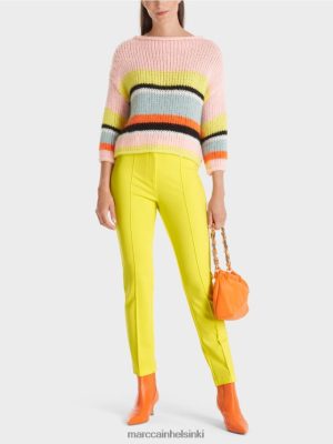 Marc Cain Säännölliset vyötärön venytys housut Sydney pehmeä sitruuna vaatteet V0LL48587 Marc Cain Helsinki