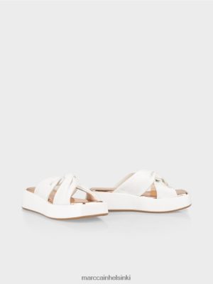 Marc Cain Sandaalit, joissa on solmu yksityiskohta valkoinen jalkineet V0LL481618 Marc Cain Mekko
