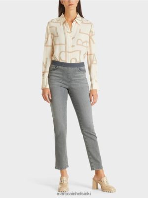 Marc Cain Siena "harkitsee yhdessä" farkut harmaa vaatteet V0LL48822 Marc Cain Vaatteet