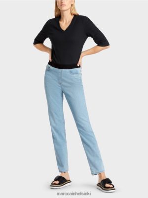 Marc Cain Siena -joustavat joustavat farkut vauva sininen vaatteet V0LL48801 Marc Cain Vaatteet