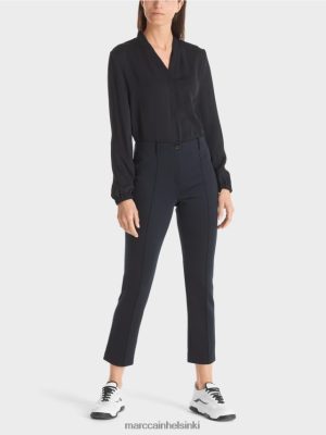 Marc Cain Sydney -housut rypyt laivasto vaatteet V0LL48572 Marc Cain Helsinki