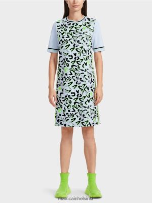 Marc Cain T-paita mekko "Neulottu Saksassa pehmeä jauhe sininen vaatteet V0LL4827 Marc Cain Vaatteet