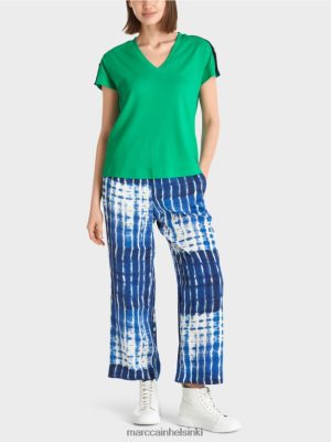 Marc Cain T-paita olkapään plaketti kirkas basilikalehti vaatteet V0LL481358 Marc Cain Helsinki