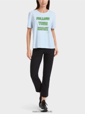 Marc Cain T-paita paljetella pehmeä jauhe sininen vaatteet V0LL481301 Marc Cain Helsinki