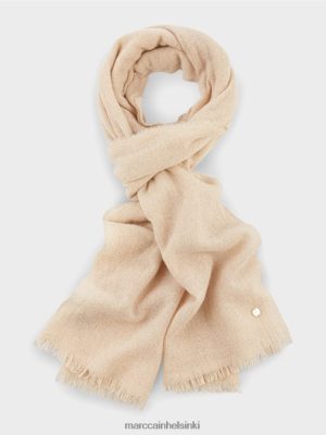 Marc Cain Tyylikäs kudottu huivi Lurexin kanssa tumma kerma lisävaruste V0LL481678 Marc Cain Mekko