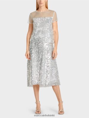 Marc Cain Tyylikäs paljain yläosa valkoinen vaatteet V0LL481390 Marc Cain Mekko