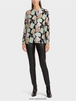 Marc Cain Tyylikäs pusero stand-up-kauluksella jauhaminttu vaatteet V0LL481023 Marc Cain Vaatteet