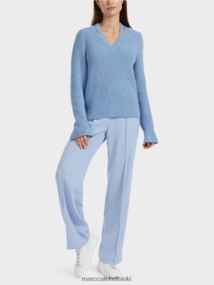 Marc Cain Tyylikäs villapaita, joka on neulottu Saksassa pimeä kesätaivas vaatteet V0LL481085 Marc Cain Helsinki