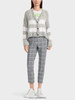 Marc Cain V-CARDIGAN "Neulottu Saksassa" hopeaharmaa vaatteet V0LL48327 Marc Cain Vaatteet