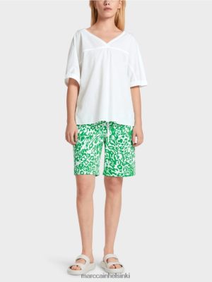 Marc Cain V-kaula "Mieti uudelleen pusero valkoinen vaatteet V0LL48922 Marc Cain Mekko