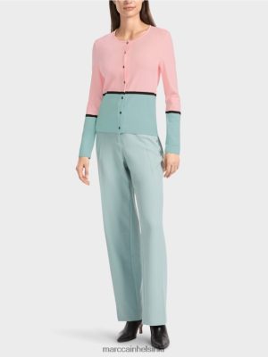 Marc Cain Värikäs "harkita uudelleen" neuletakki pehmeä jauhe vaaleanpunainen vaatteet V0LL48343 Marc Cain Mekko