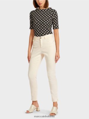 Marc Cain Värikäs "harkitsee uudelleen" farkut creme vaatteet V0LL48830 Marc Cain Helsinki