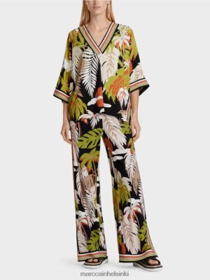 Marc Cain Viskoosipusero kimono -hihoilla syvä oliivinvihreä vaatteet V0LL48947 Marc Cain Helsinki