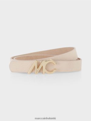 Marc Cain Vyötäröhihna logolaskella tumma kerma lisävaruste V0LL481680 Marc Cain Vaatteet