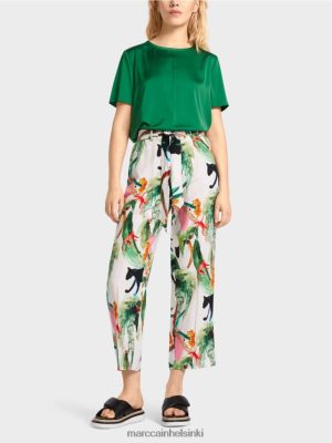 Marc Cain Wardha Paperbag -housut valkoinen vaatteet V0LL48654 Marc Cain Vaatteet