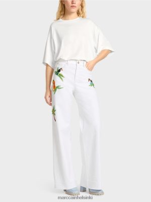 Marc Cain Warri "harkitsee yhdessä" farkut valkoinen vaatteet V0LL48800 Marc Cain Helsinki