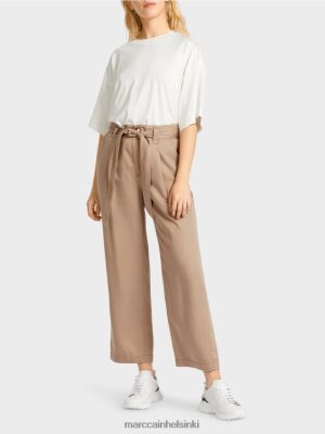 Marc Cain Welleri "harkita yhdessä" housut syvä hiekka vaatteet V0LL48680 Marc Cain Helsinki
