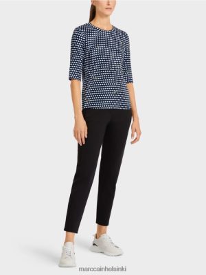 Marc Cain Yläosa polka dot -kuviolla musta vaatteet V0LL481443 Marc Cain Vaatteet