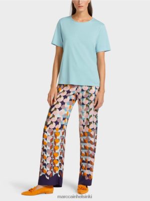 Marc Cain Yläosassa joustava puuvilla ilmakehän sininen vaatteet V0LL481459 Marc Cain Mekko