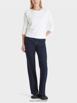 Marc Cain Ylä veneen pääntie valkoinen vaatteet V0LL481293 Marc Cain Vaatteet