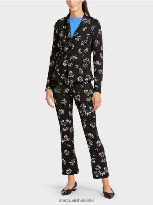Marc Cain bleiseri päivänkakkara -kuviolla musta vaatteet V0LL48202 Marc Cain Mekko