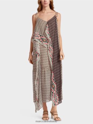 Marc Cain boho-tyylinen mekko creme vaatteet V0LL4861 Marc Cain Mekko