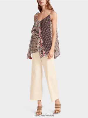 Marc Cain boho-tyylinen yläosa creme vaatteet V0LL481372 Marc Cain Mekko