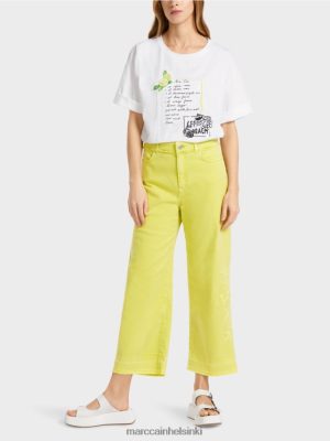 Marc Cain brodeerattu "Mieti yhdessä" farkut sitruunan pudotus vaatteet V0LL48793 Marc Cain Mekko