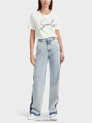 Marc Cain denim -farkut Wigan, jolla on DIY -vaikutus kevyt farkku vaatteet V0LL48761 Marc Cain Helsinki