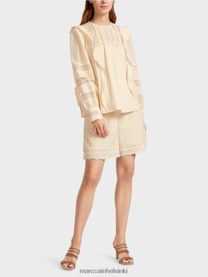Marc Cain etnisen inspiroima pusero creme vaatteet V0LL48911 Marc Cain Helsinki
