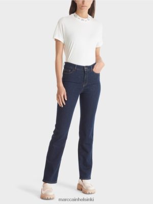 Marc Cain fyli "mietiskele yhdessä" farkut vintage -indigo vaatteet V0LL48767 Marc Cain Helsinki