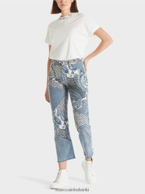 Marc Cain fyli "mietiskele yhdessä" farkut vintage -sininen vaatteet V0LL48788 Marc Cain Helsinki