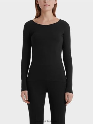 Marc Cain herkkä pitkähihainen paita musta vaatteet V0LL481475 Marc Cain Helsinki