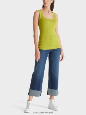 Marc Cain hienovarainen säiliö kirkas oliivinvihreä vaatteet V0LL481352 Marc Cain Helsinki