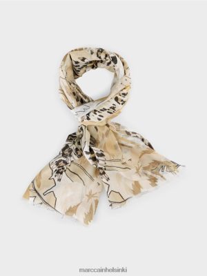 Marc Cain huivi kollaasikuvalla pannan cotta lisävaruste V0LL481721 Marc Cain Helsinki