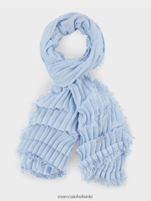 Marc Cain huivi laskostettu rakenne pehmeä jauhe sininen lisävaruste V0LL481691 Marc Cain Helsinki