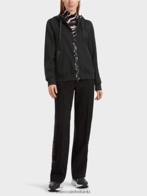 Marc Cain hupullinen takki vetoketjulla musta vaatteet V0LL48317 Marc Cain Helsinki