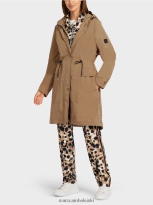 Marc Cain hupullinen turkki kevyt kahvi vaatteet V0LL48281 Marc Cain Helsinki