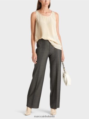 Marc Cain kevyt hihaton yläosa tumma kerma vaatteet V0LL481353 Marc Cain Vaatteet