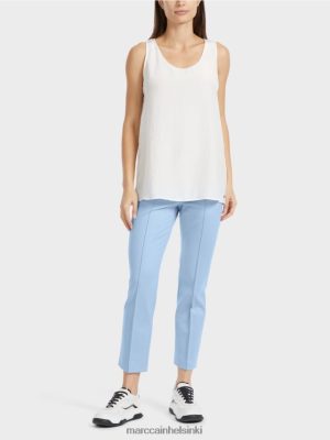 Marc Cain kevyt hihaton yläosa valkoinen vaatteet V0LL481344 Marc Cain Vaatteet