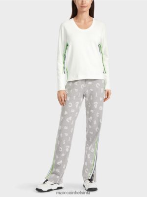 Marc Cain kimonon muotoinen t-paita valkoinen vaatteet V0LL481298 Marc Cain Helsinki