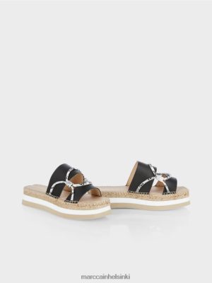 Marc Cain koristeltu Espadrilles musta jalkineet V0LL481617 Marc Cain Vaatteet
