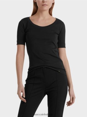 Marc Cain korkealaatuinen peruspaita musta vaatteet V0LL481479 Marc Cain Vaatteet