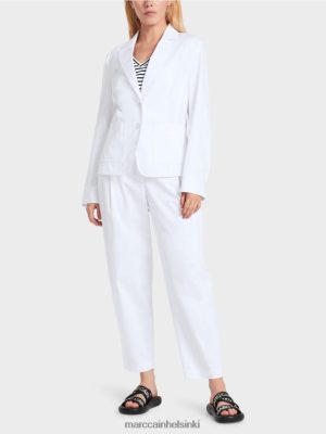 Marc Cain kuvio halaus "harkitsee uudelleen" bleiseriä valkoinen vaatteet V0LL48178 Marc Cain Mekko