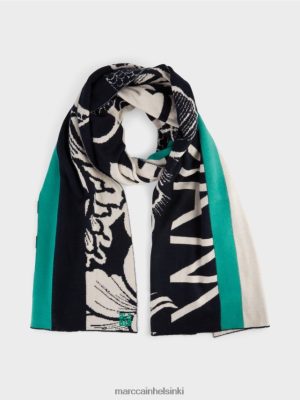 Marc Cain kuvioitu hieno neulottu huivi manteli vaatteet V0LL481068 Marc Cain Vaatteet