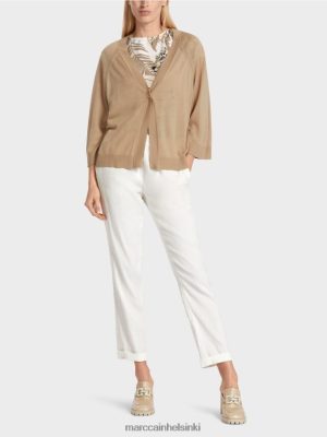 Marc Cain löysä neulottu raglan neuletakki syvä hiekka vaatteet V0LL48382 Marc Cain Mekko