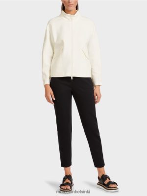 Marc Cain löysä zip-takki stand-up-kauluksella valkoinen vaatteet V0LL48428 Marc Cain Helsinki