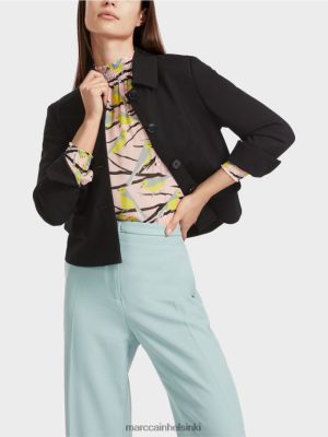 Marc Cain leikkisä pusero lintujen suunnittelussa pehmeä jauhe vaaleanpunainen vaatteet V0LL48882 Marc Cain Vaatteet