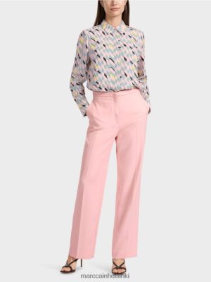 Marc Cain leveät jalka rypistyneet housut wukari pehmeä jauhe vaaleanpunainen vaatteet V0LL48584 Marc Cain Helsinki