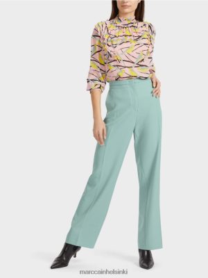 Marc Cain leveät jalka rypistyneet housut wukari tumman taivaansininen vaatteet V0LL48590 Marc Cain Helsinki